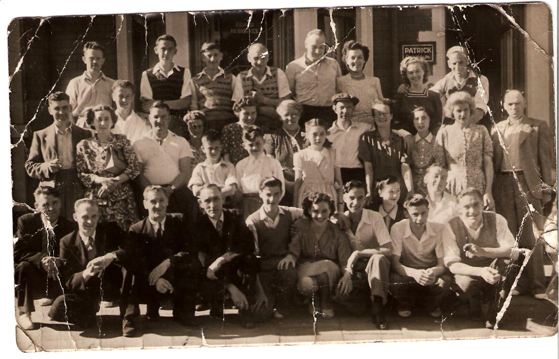 Bedlington holiday group at Blackpool approx. 1948