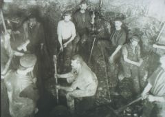 Miners underground in 1890's Bedlington