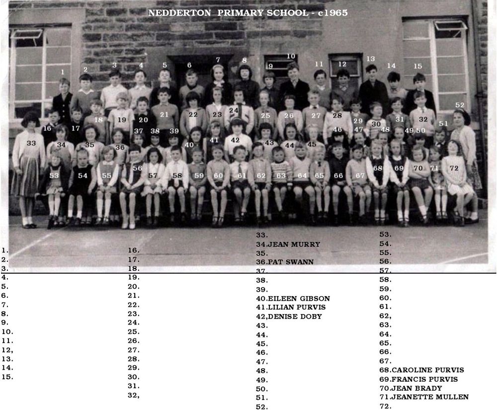 Nedderton Primary school c1965 named.jpg